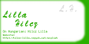 lilla hilcz business card